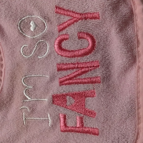 Girls Infant Bibs With Velcro Closure - Picture 2 of 3